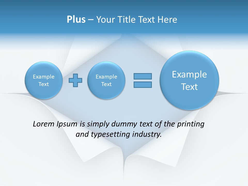 Sheet Turn Empty PowerPoint Template