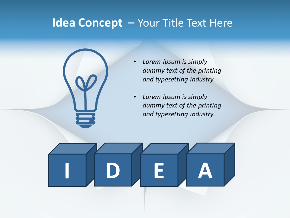 Sheet Turn Empty PowerPoint Template
