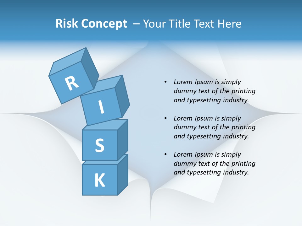 Sheet Turn Empty PowerPoint Template