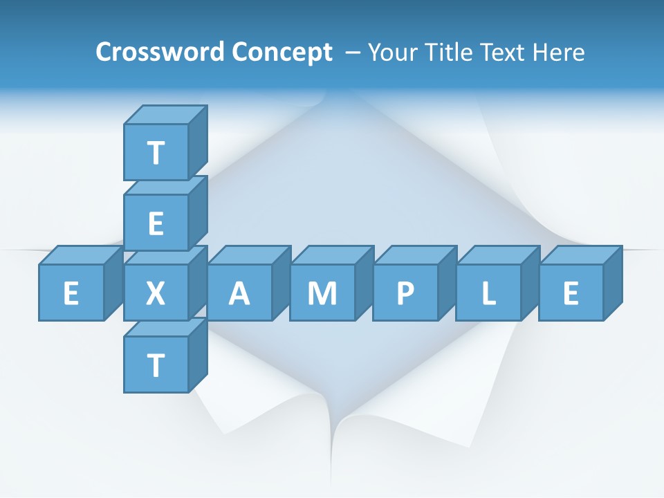 Sheet Turn Empty PowerPoint Template