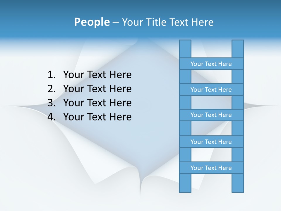 Sheet Turn Empty PowerPoint Template