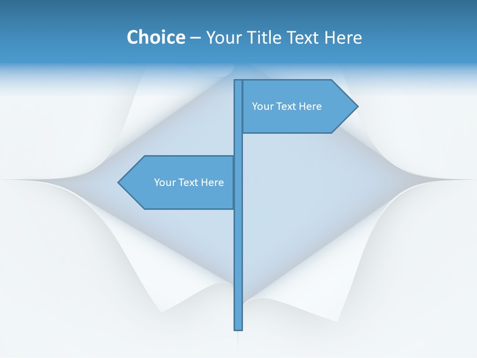 Sheet Turn Empty PowerPoint Template