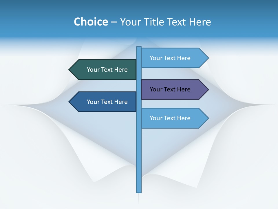 Sheet Turn Empty PowerPoint Template
