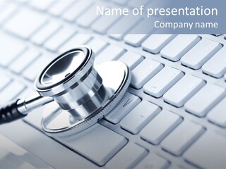 Laptop Connection Tool PowerPoint Template