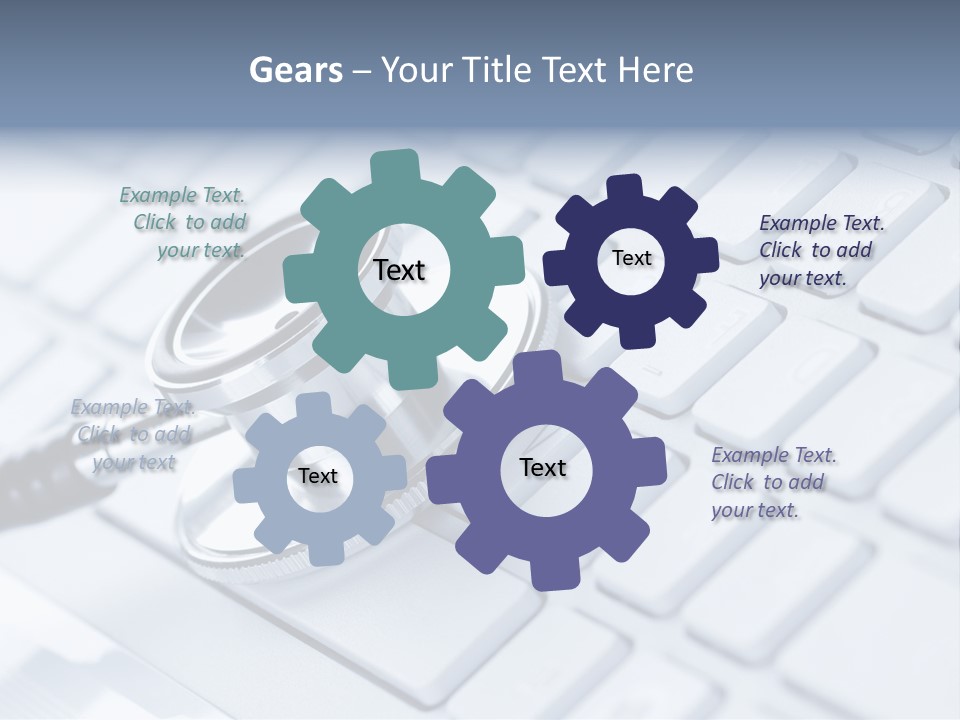Laptop Connection Tool PowerPoint Template