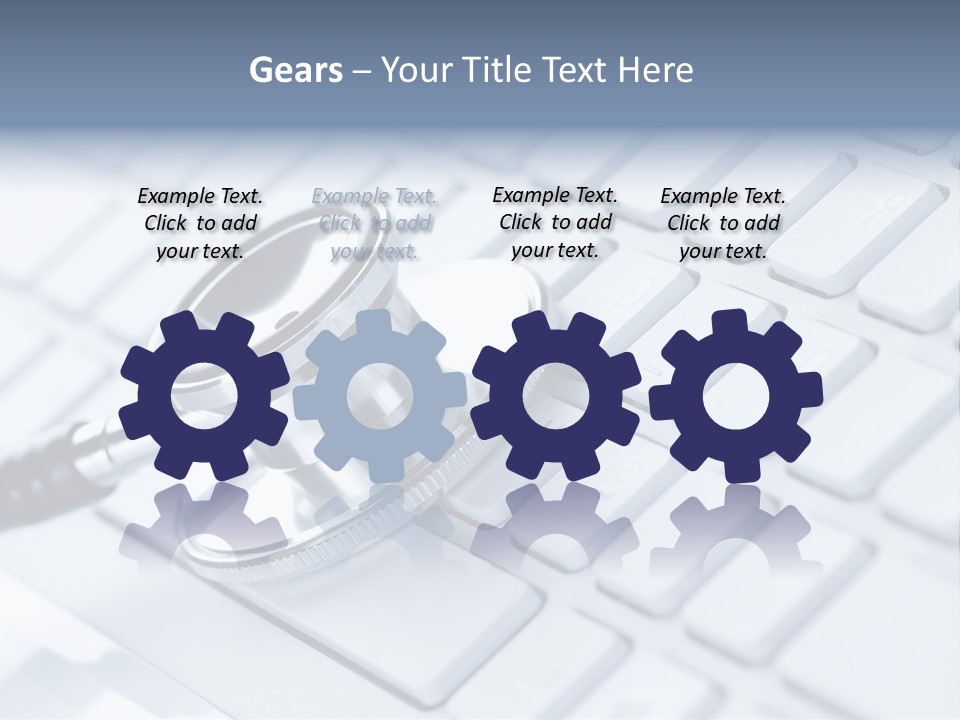 Laptop Connection Tool PowerPoint Template