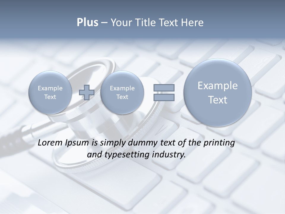 Laptop Connection Tool PowerPoint Template