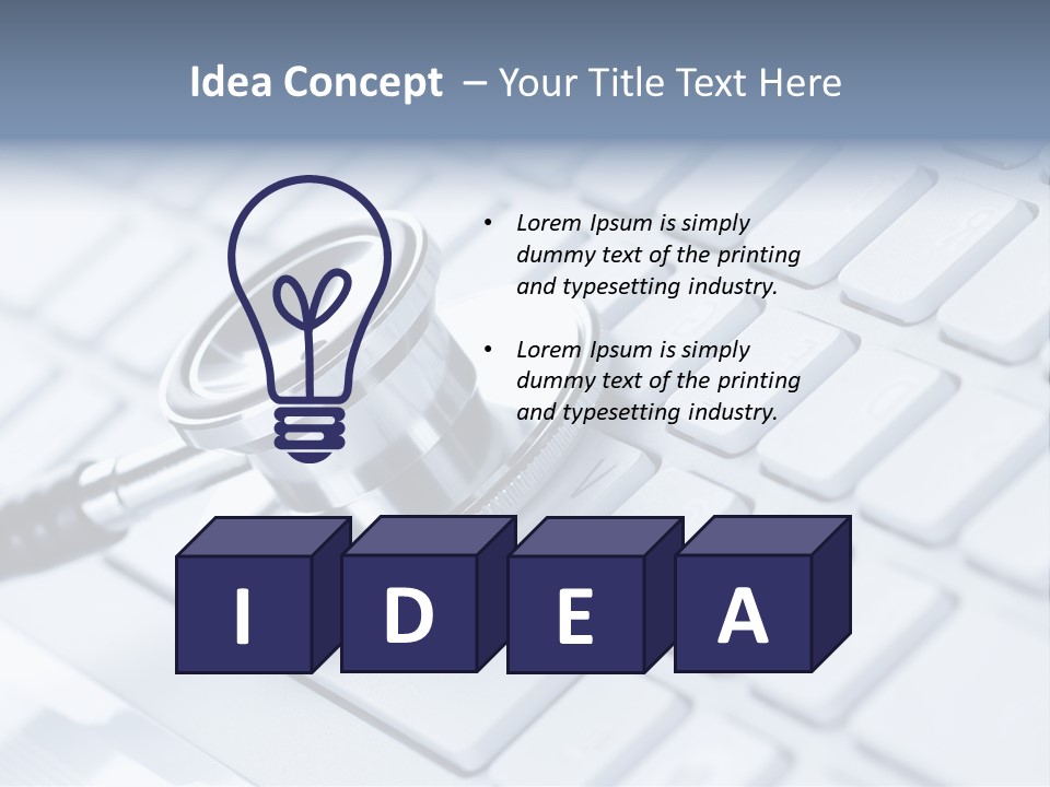 Laptop Connection Tool PowerPoint Template