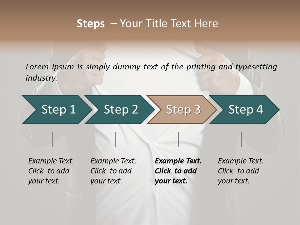 Human Courage Manager PowerPoint Template