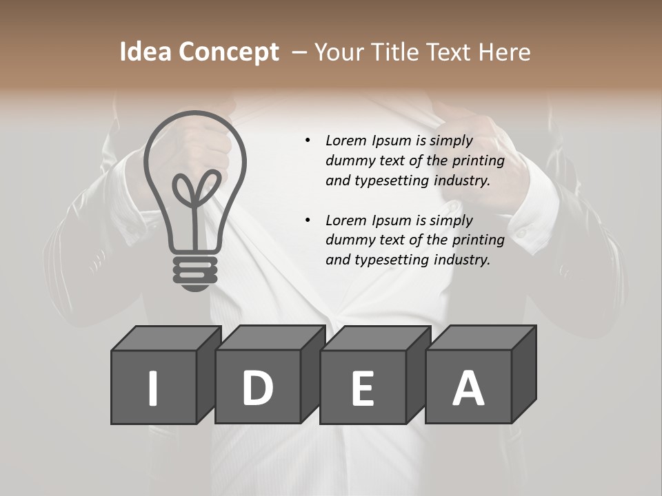 Human Courage Manager PowerPoint Template