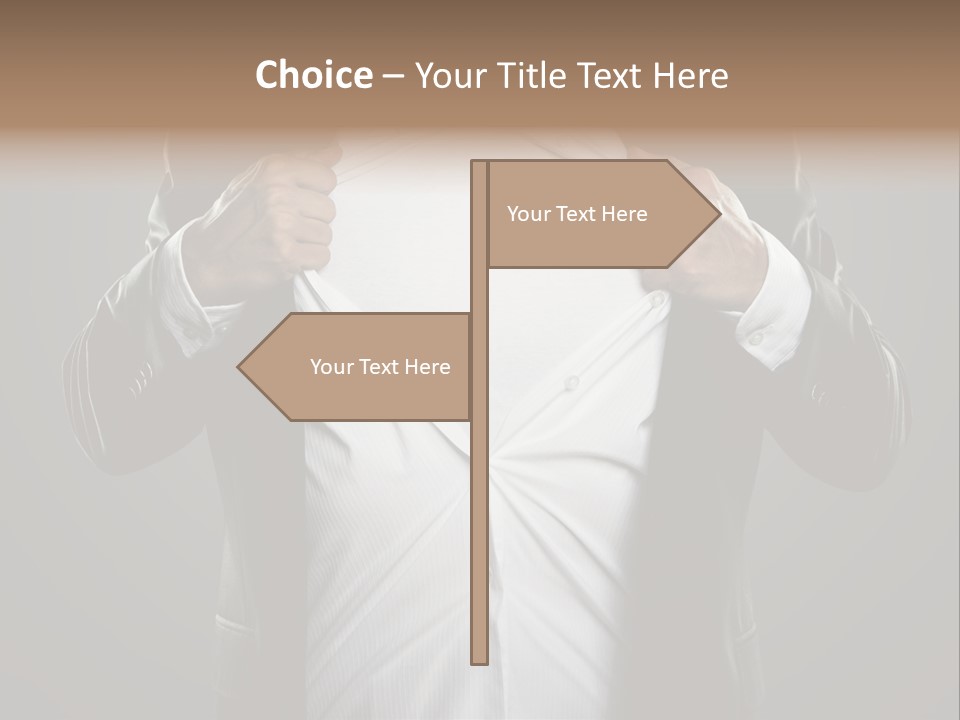 Human Courage Manager PowerPoint Template