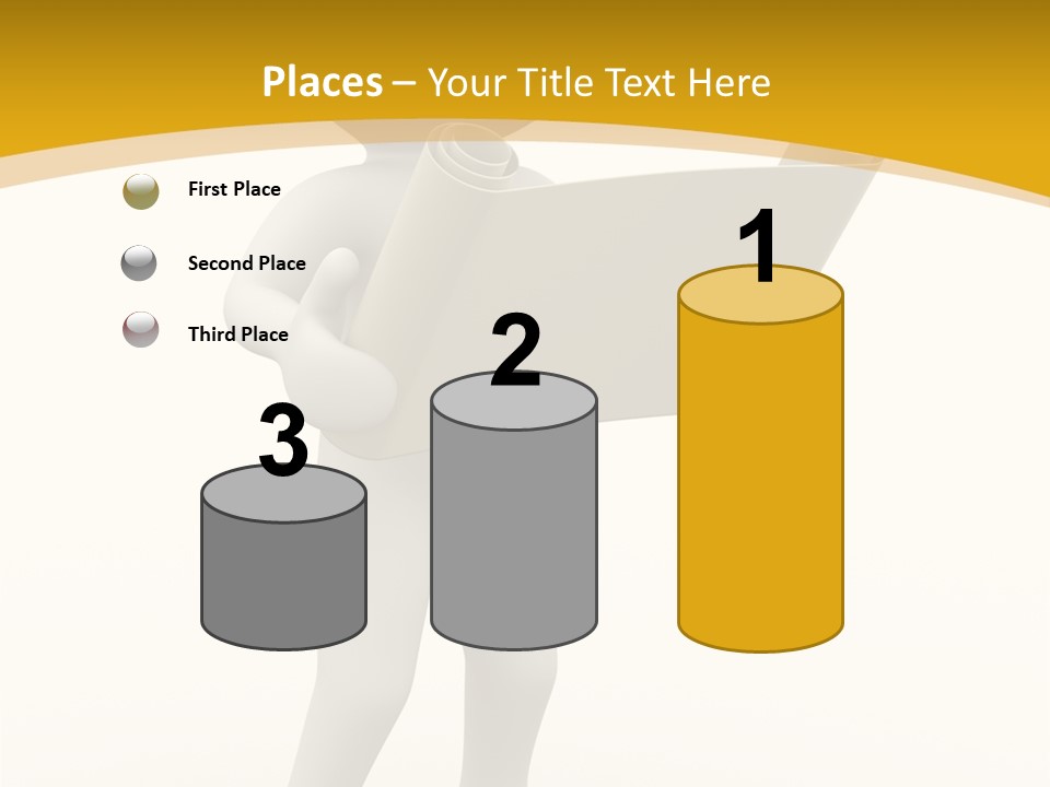 White People Cap PowerPoint Template