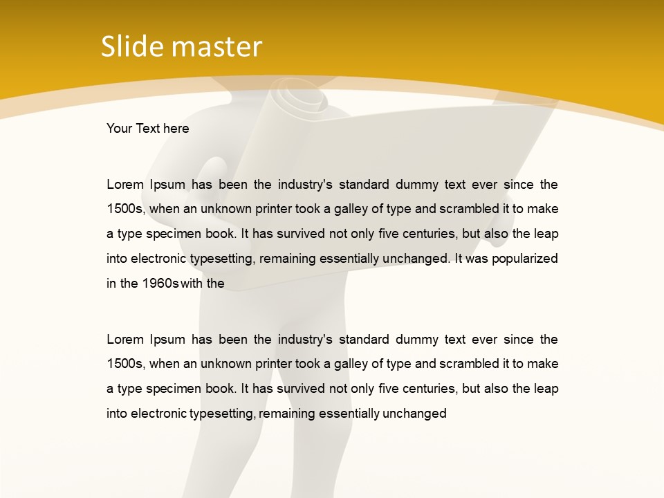 White People Cap PowerPoint Template