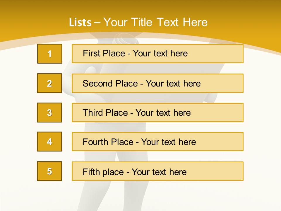 White People Cap PowerPoint Template