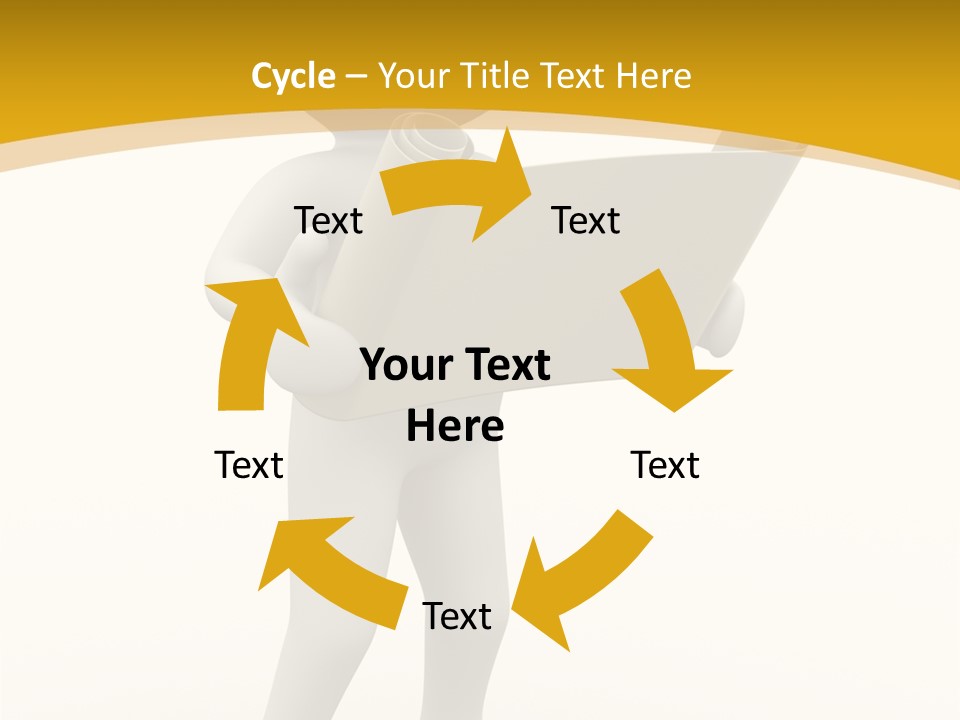 White People Cap PowerPoint Template