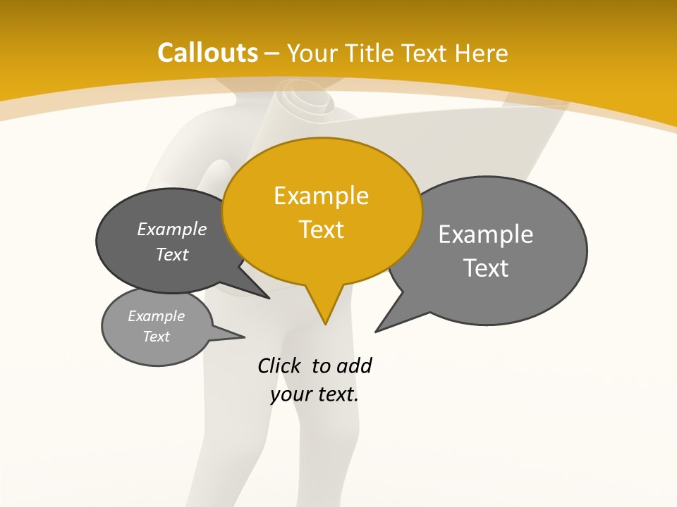 White People Cap PowerPoint Template