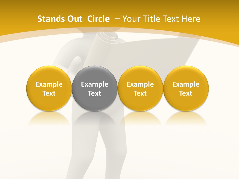 White People Cap PowerPoint Template
