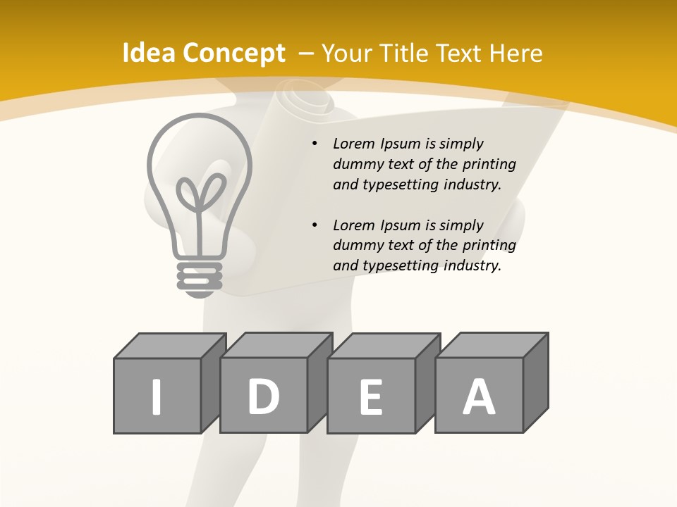 White People Cap PowerPoint Template