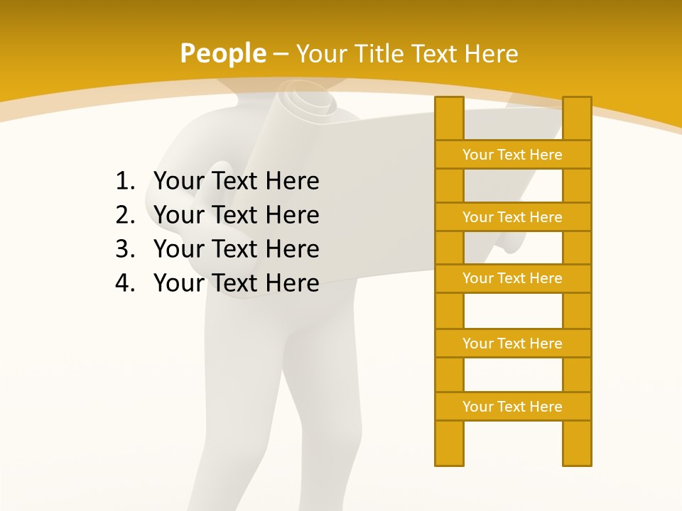 White People Cap PowerPoint Template