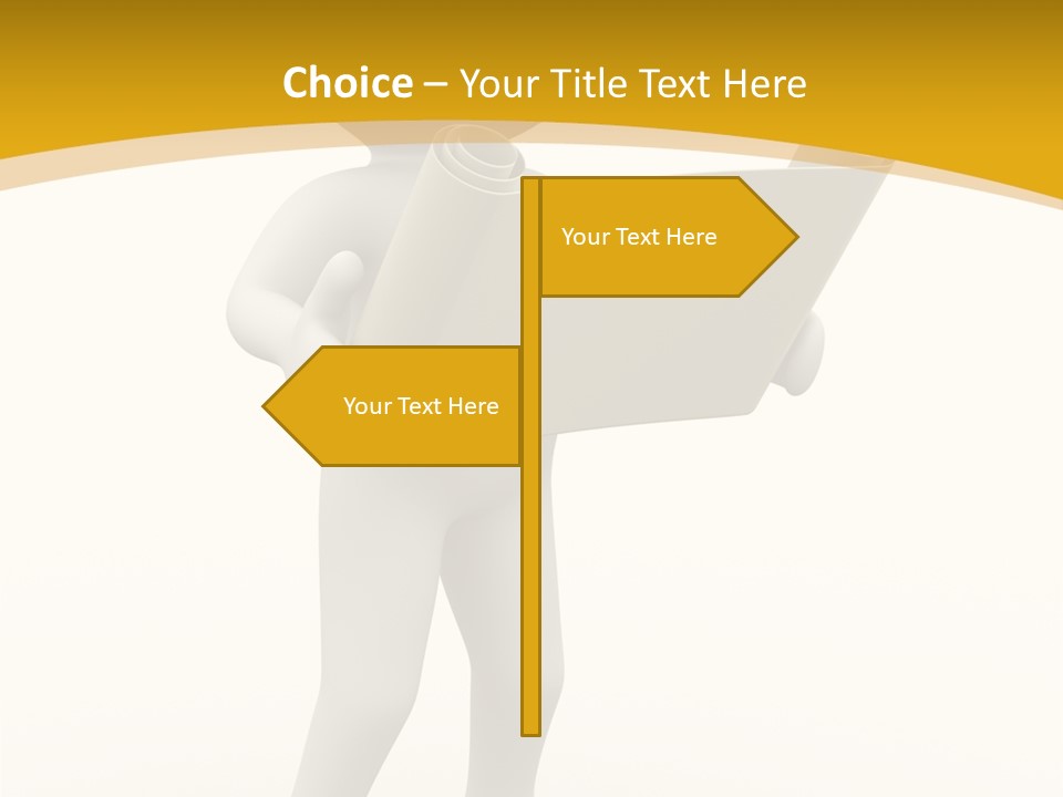 White People Cap PowerPoint Template