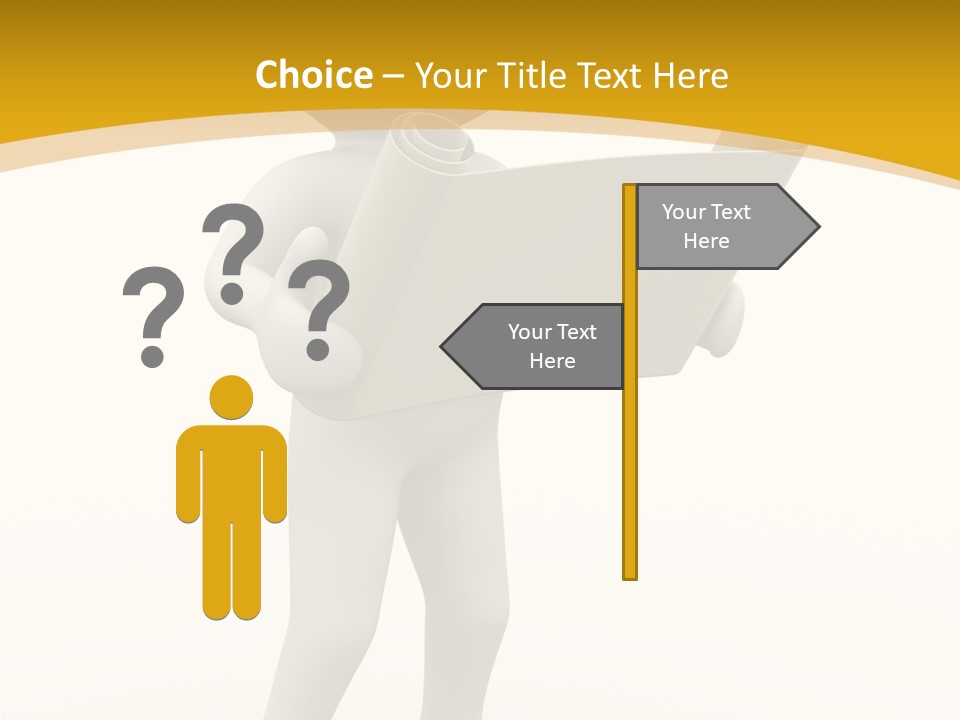 White People Cap PowerPoint Template