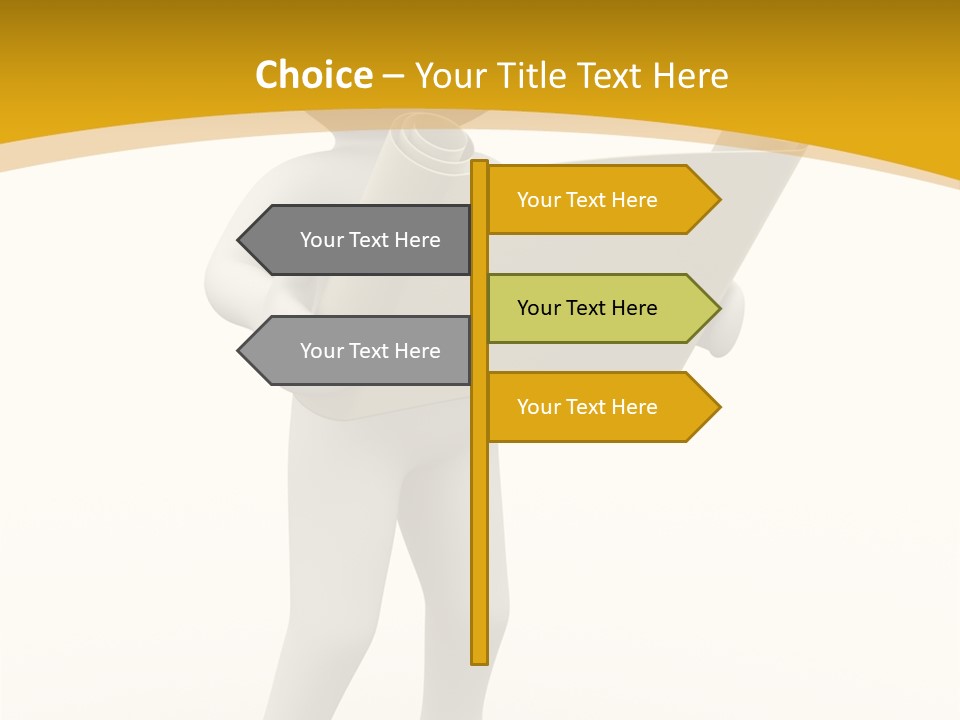 White People Cap PowerPoint Template