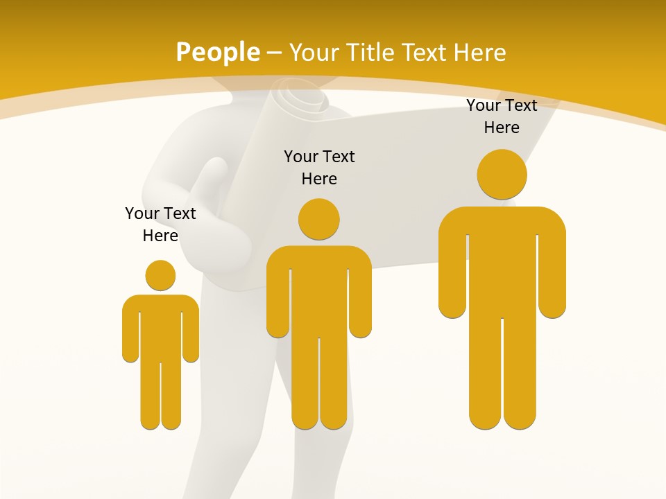 White People Cap PowerPoint Template