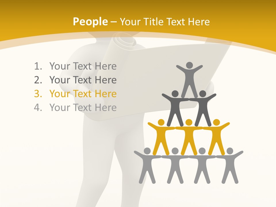 White People Cap PowerPoint Template