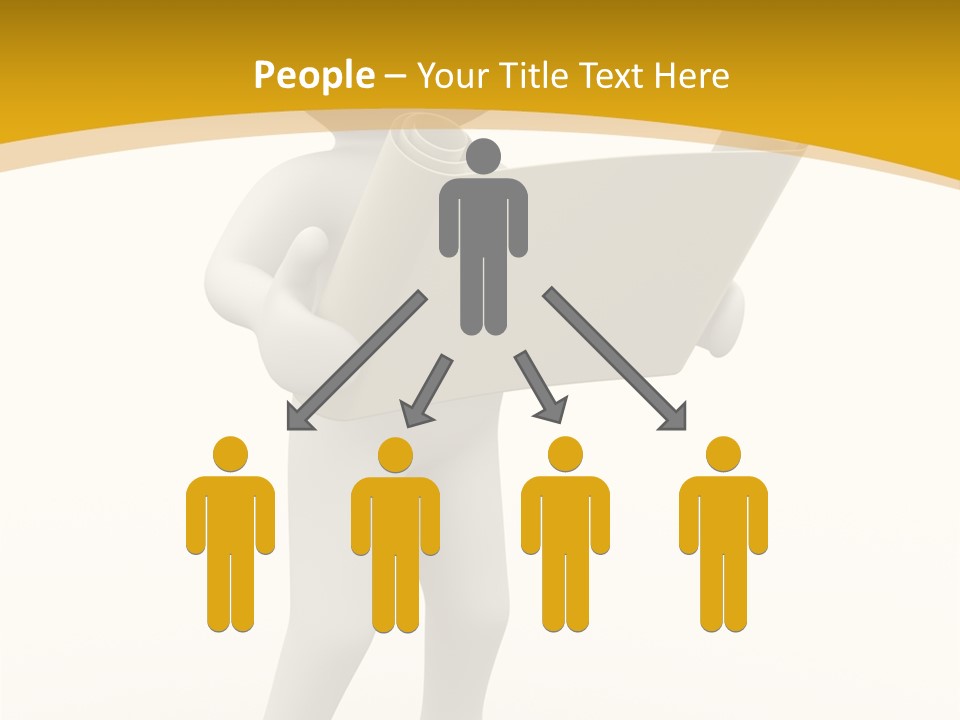 White People Cap PowerPoint Template