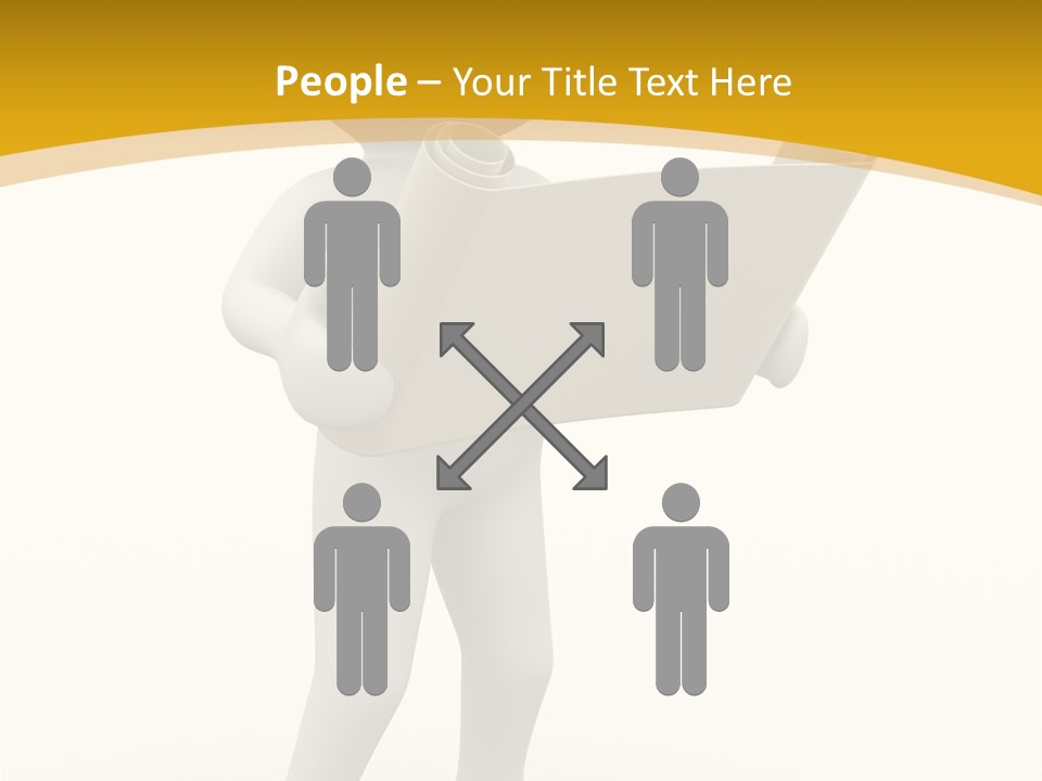 White People Cap PowerPoint Template