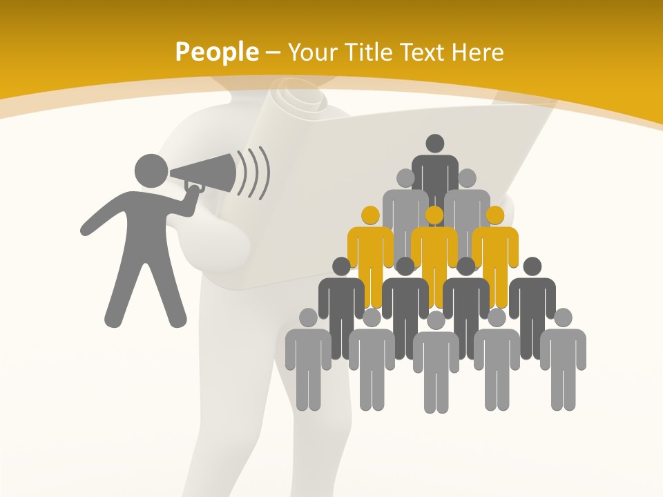 White People Cap PowerPoint Template