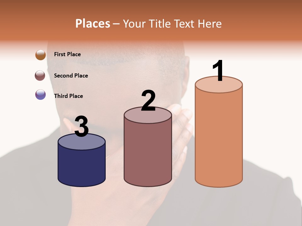 Business Portrait Concentrate PowerPoint Template