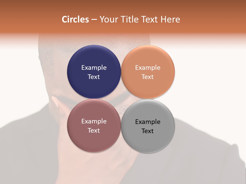 Business Portrait Concentrate PowerPoint Template