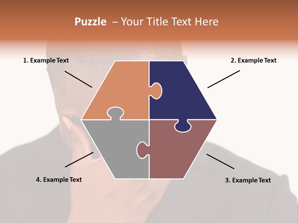 Business Portrait Concentrate PowerPoint Template
