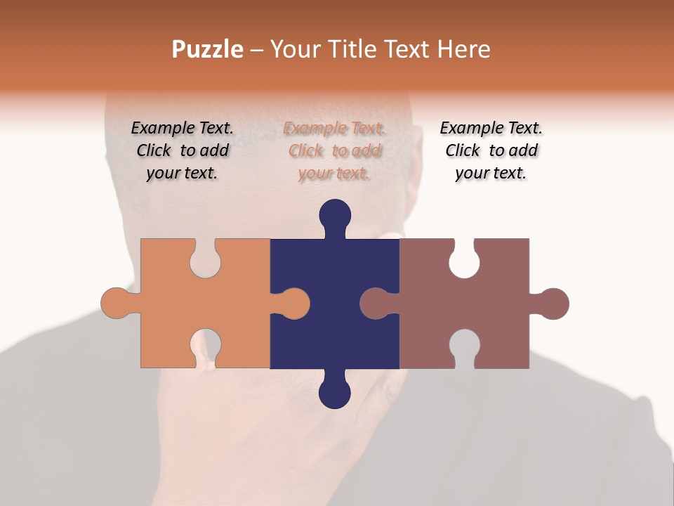 Business Portrait Concentrate PowerPoint Template