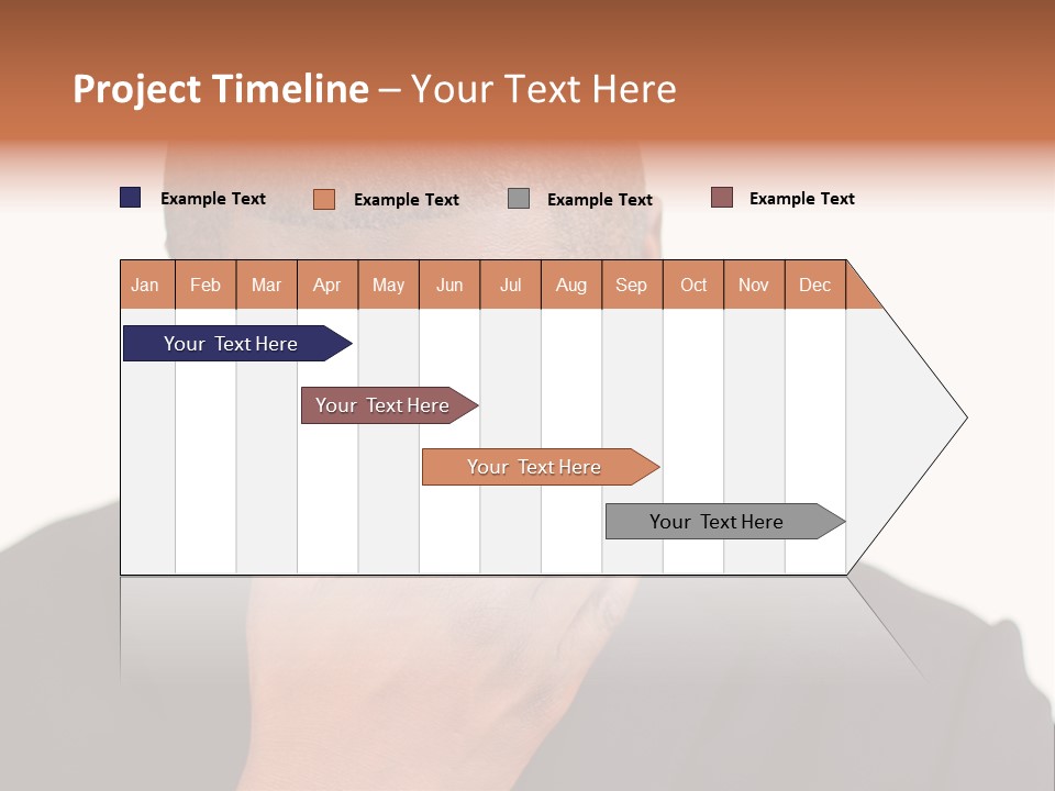 Business Portrait Concentrate PowerPoint Template
