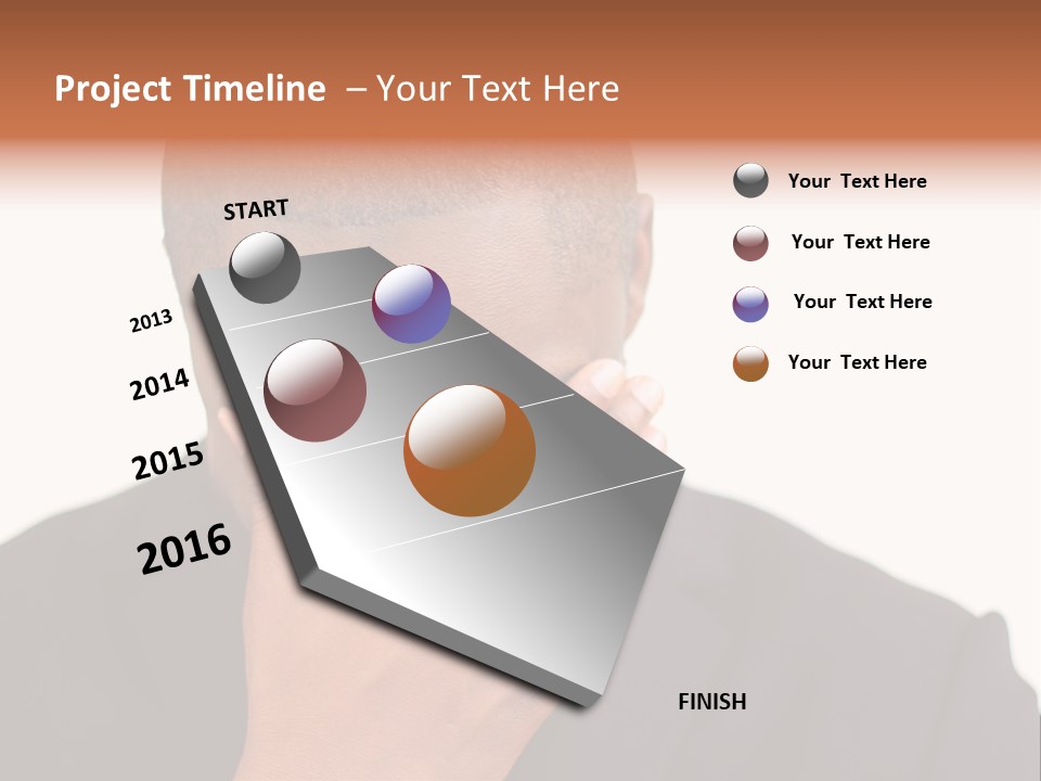 Business Portrait Concentrate PowerPoint Template
