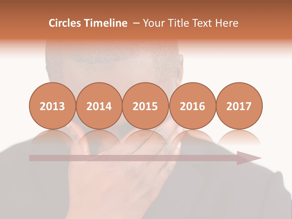Business Portrait Concentrate PowerPoint Template