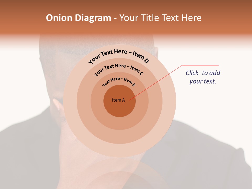 Business Portrait Concentrate PowerPoint Template