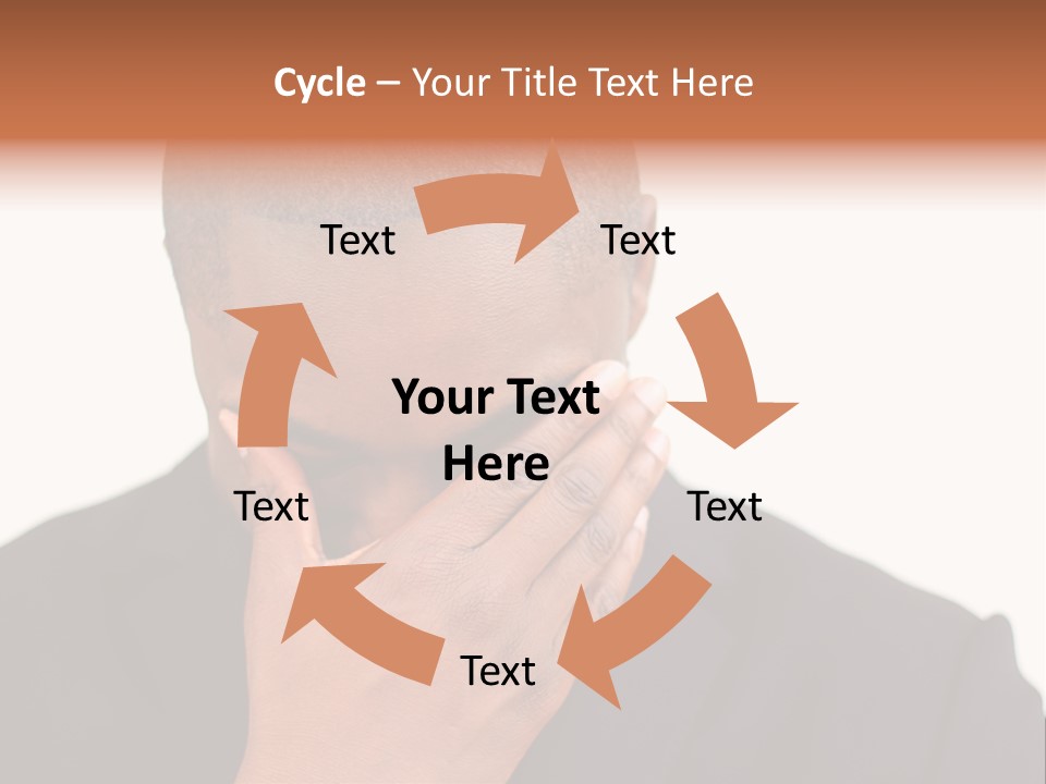 Business Portrait Concentrate PowerPoint Template