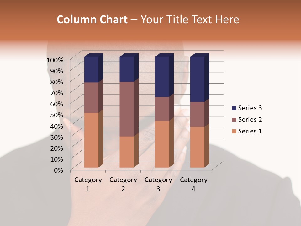 Business Portrait Concentrate PowerPoint Template