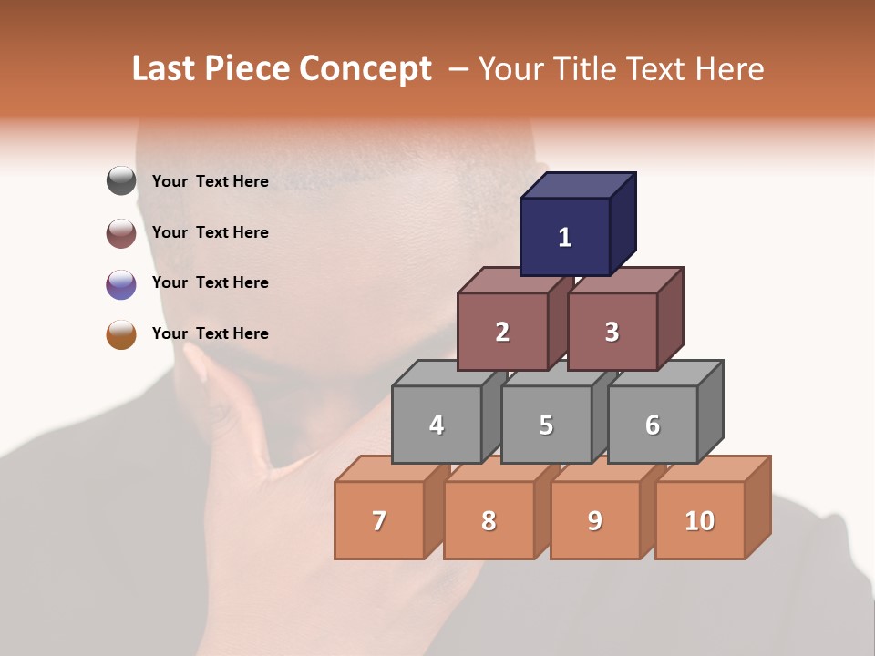 Business Portrait Concentrate PowerPoint Template