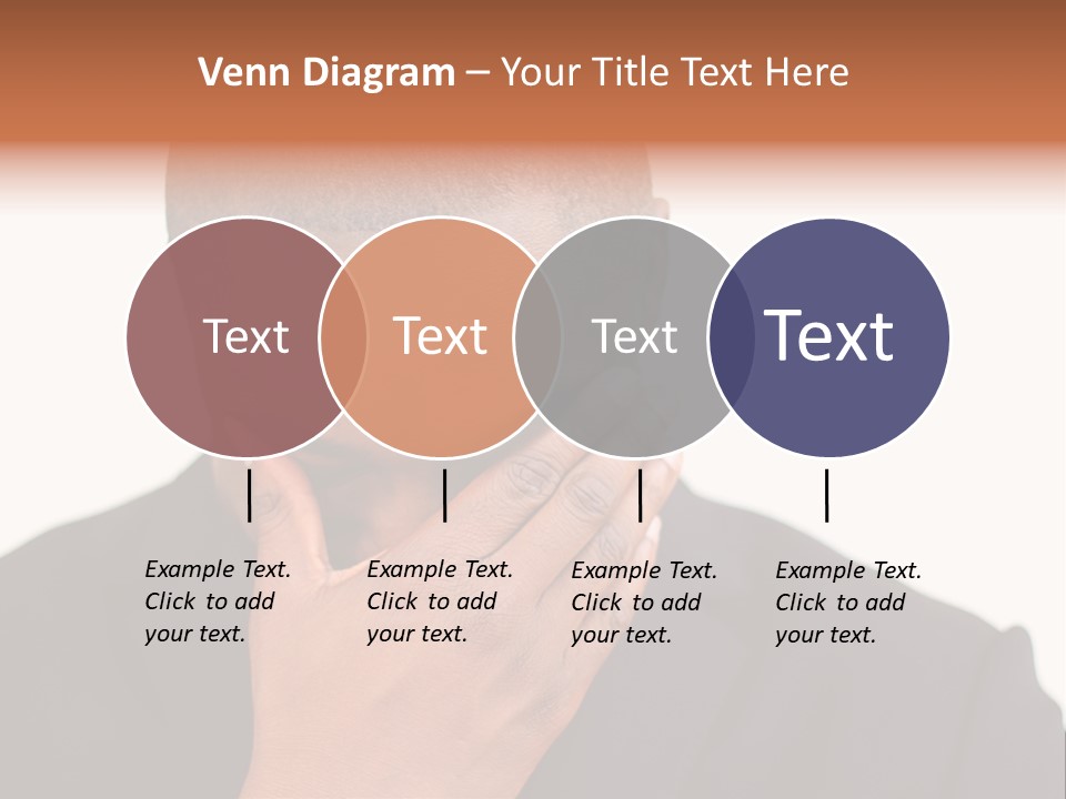 Business Portrait Concentrate PowerPoint Template