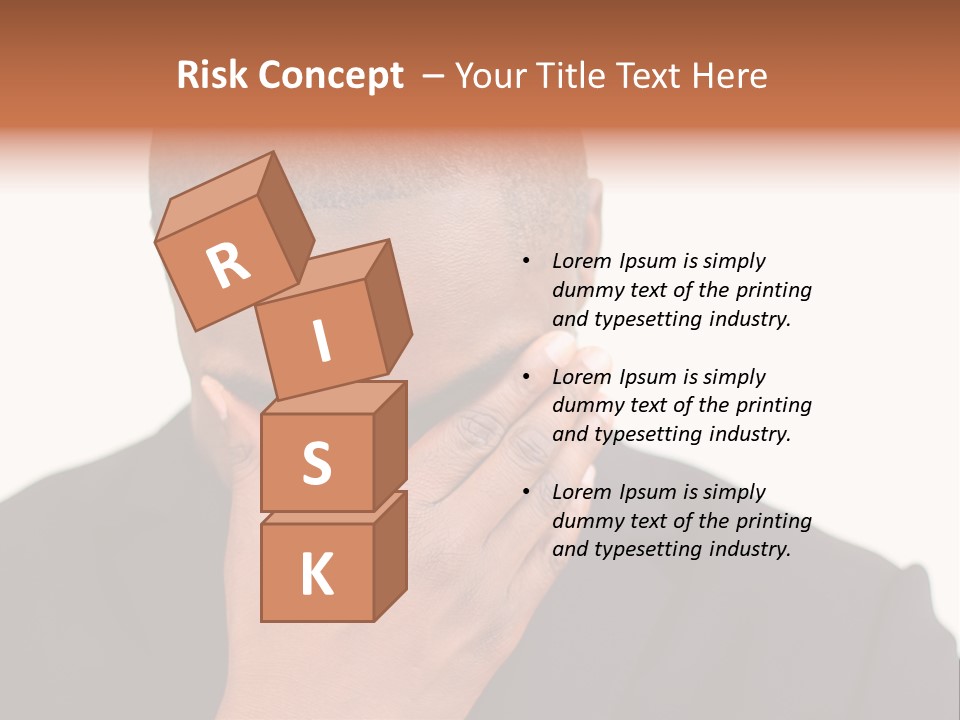 Business Portrait Concentrate PowerPoint Template