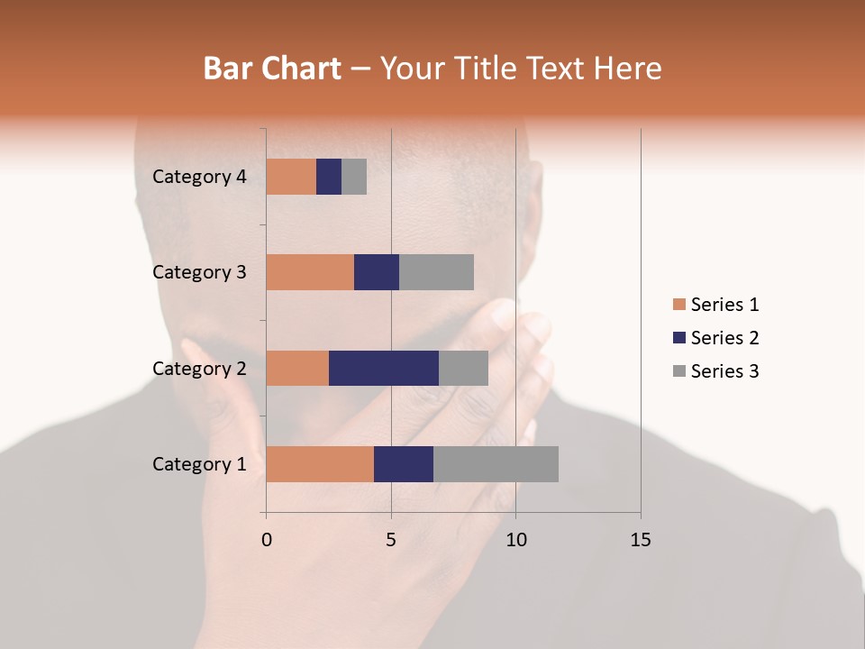 Business Portrait Concentrate PowerPoint Template