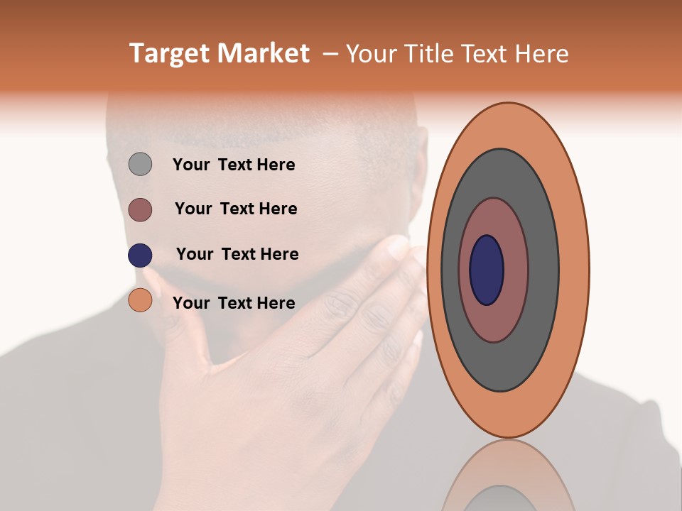 Business Portrait Concentrate PowerPoint Template