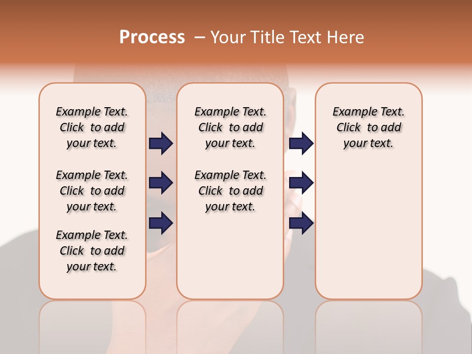 Business Portrait Concentrate PowerPoint Template