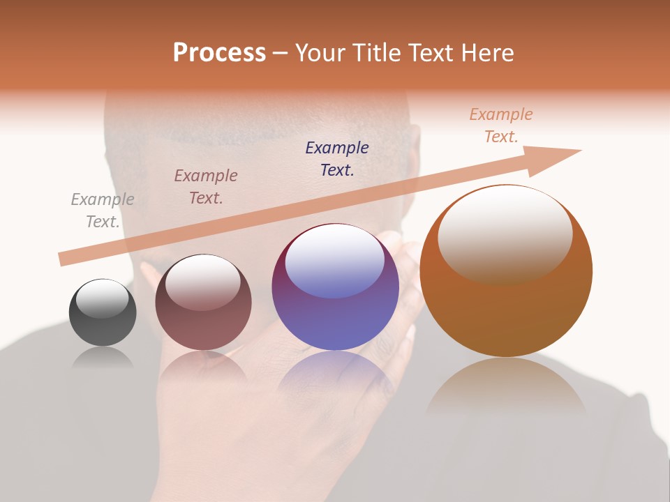 Business Portrait Concentrate PowerPoint Template
