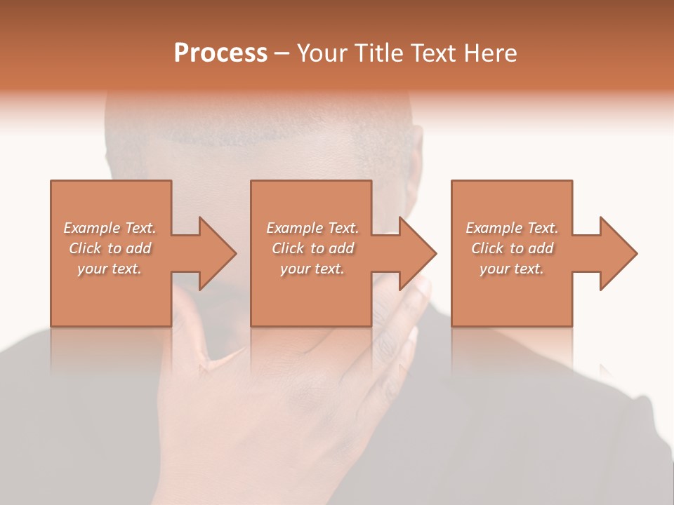 Business Portrait Concentrate PowerPoint Template