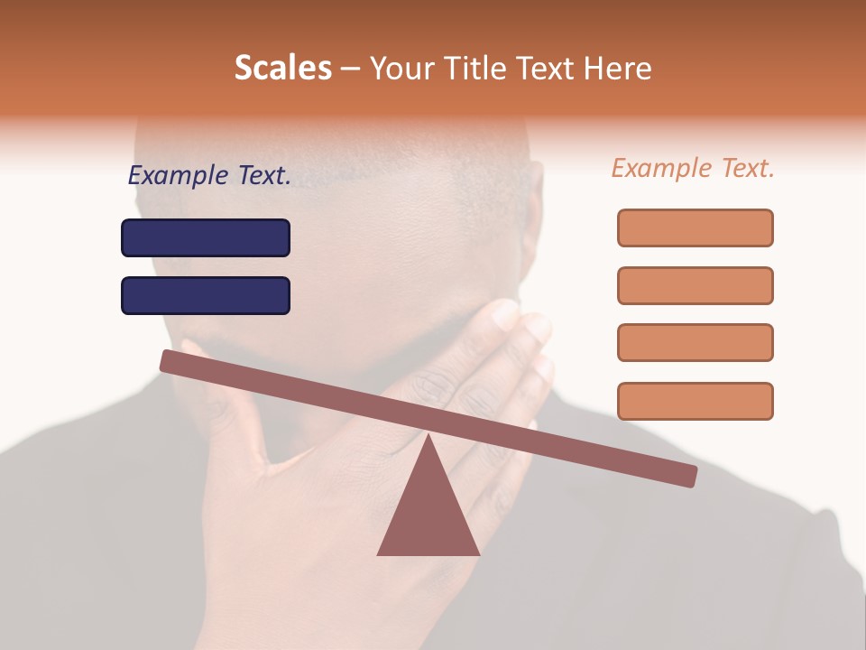 Business Portrait Concentrate PowerPoint Template